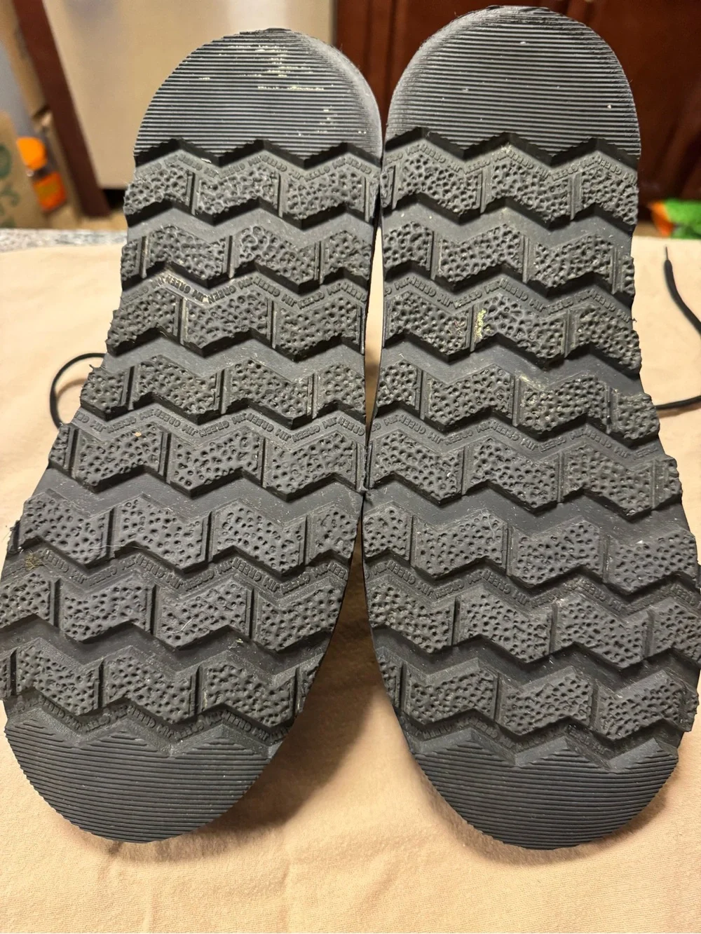 Jim Green- 719 Tyre Wedge -Black Leather Lace-Up Boots